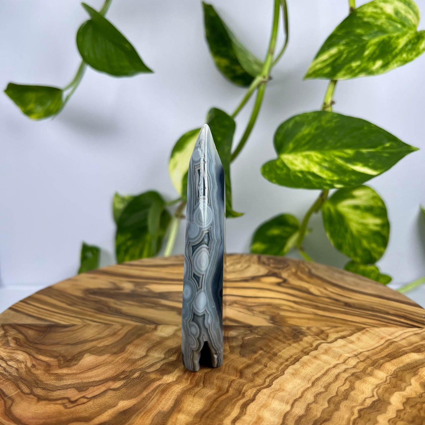 Schwarzer Achat Flamme (#2)