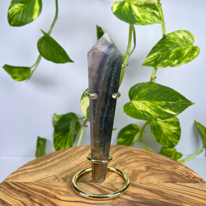 Fluorit Zepter (mit Ständer) (#8)