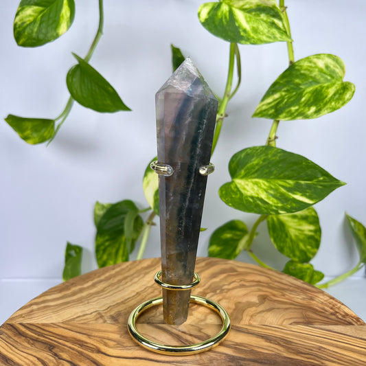 Fluorit Zepter (mit Ständer) (#8)