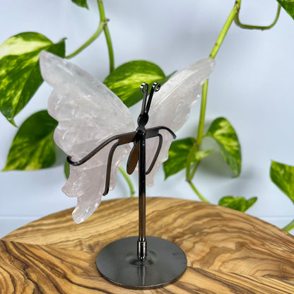 Rosenquarz Schmetterling (#1)