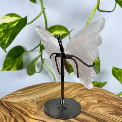 Rosenquarz Schmetterling (#1)