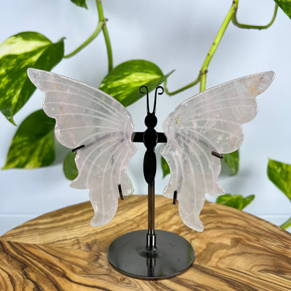 Rosenquarz Schmetterling (#2)