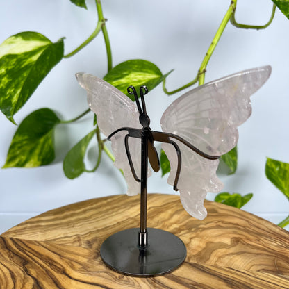 Rosenquarz Schmetterling (#2)