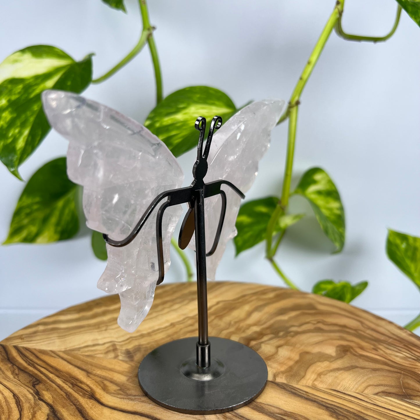 Rosenquarz Schmetterling (#3)