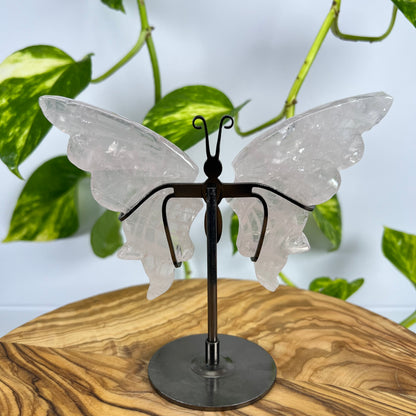 Rosenquarz Schmetterling (#3)