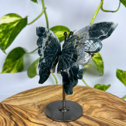 Moos-Achat Schmetterling (#2)