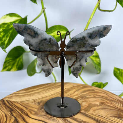 Moos-Achat Schmetterling (#5)