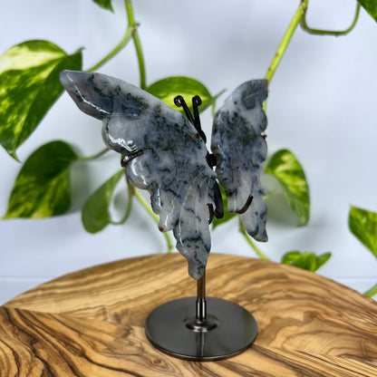 Moos-Achat Schmetterling (#5)